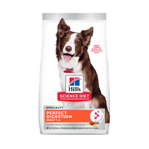Hill's Science Diet Adult Perfect Digestion Chicken, Brown Rice, & Whole Oats Recipe Dry Dog Food