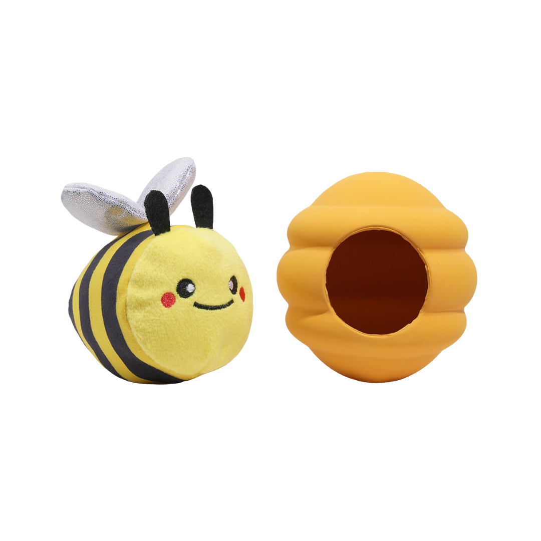 Hugsmart Puppy Garden Bee Hide n Seek Dog Toy
