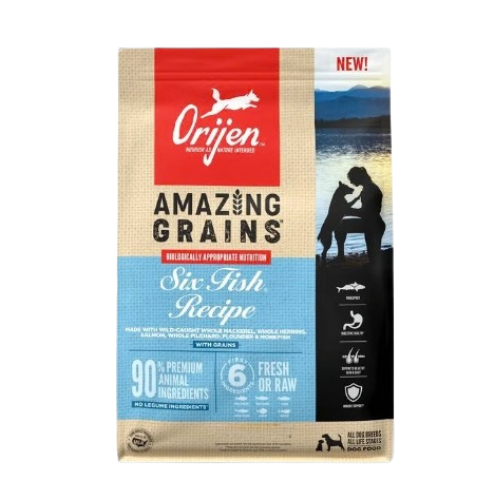 Orijen Amazing Grains Six Fish Recipe Dry Dog Food
