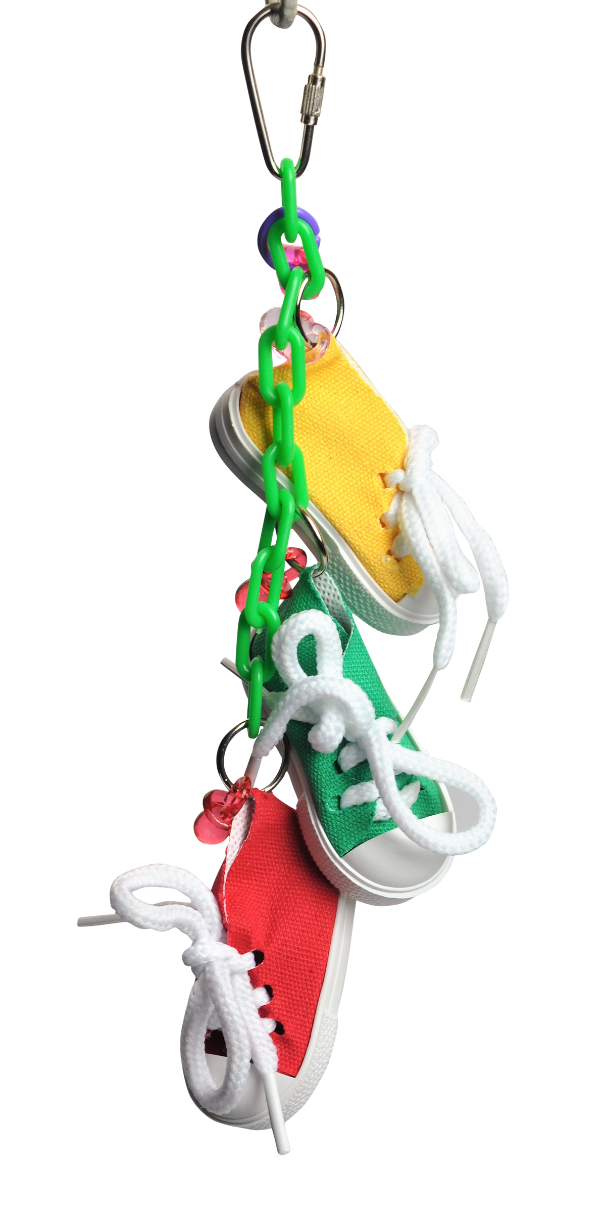 Incredipet Sneakers On A Line Bird Toy, 10 x 2 x 2 in