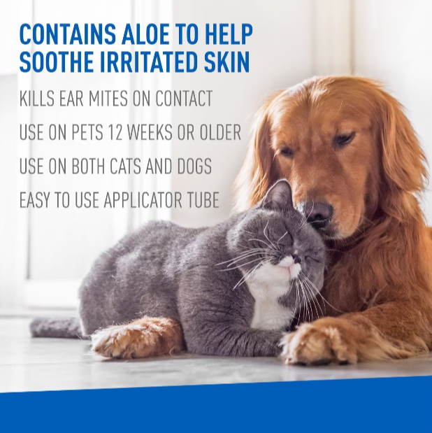 Adams Clear Ear Mite Treatment for Dogs & Cats .5 oz