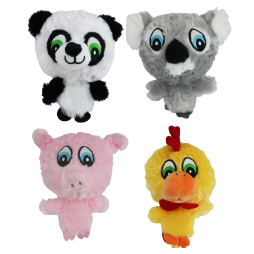 Incredipet Knob Noggins Plush Dog Toy, Assorted 5.5 in