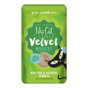 Tiki Cat Velvet Mousse Tuna & Mackerel in Broth Wet Cat Food Pouch