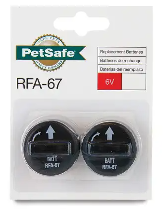 PetSafe 6 Volt Lithium Battery, Model Rfa-67D-11 2 pk
