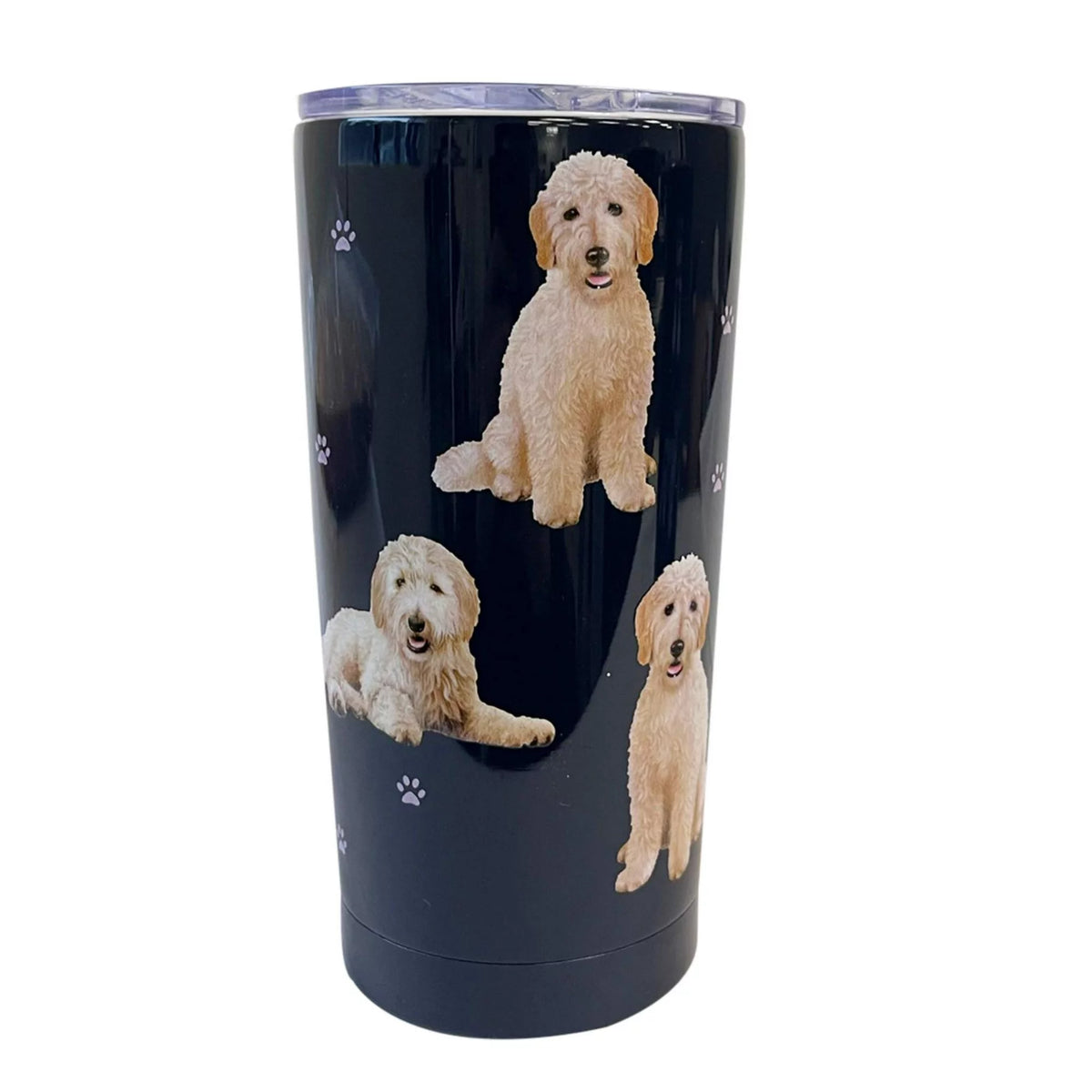 E & S Imports Serengeti Goldendoodle Stainless Steel, Vacuum Insulated Tumbler with Spill Proof Lid 20 oz