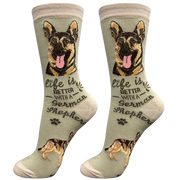 E & S Imports Life is Better With a German Shepherd Socks