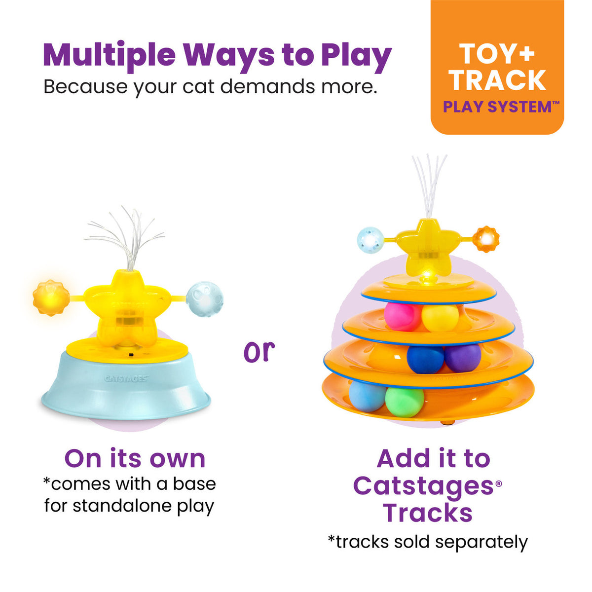 Catstages 2-In-1 FiberopticTwinkle Star Topper Cat Toy