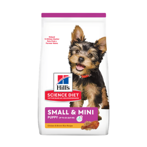 Hill's Science Diet Puppy Small & Mini Chicken & Brown Rice Recipe Dry Dog Food 4.5 lb