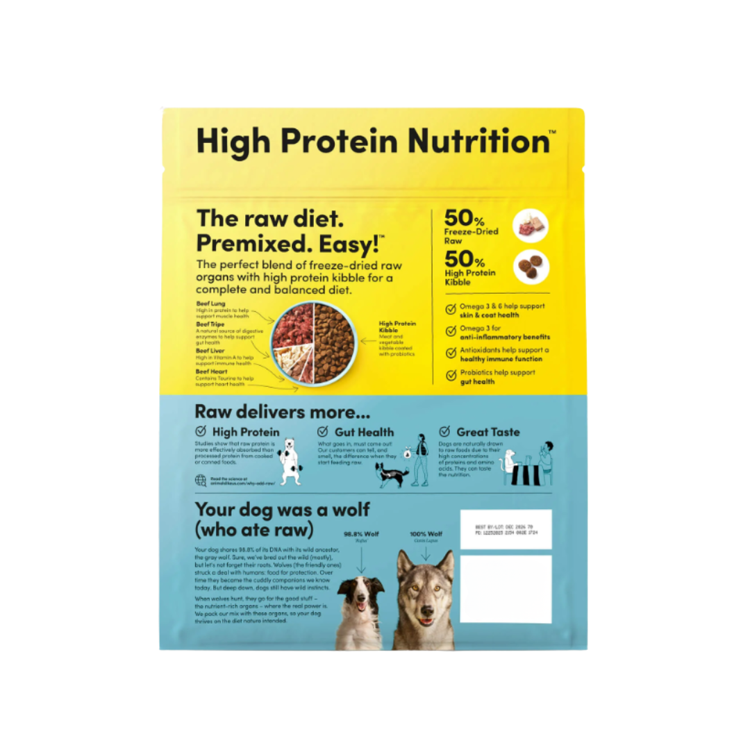 Animals Like Us RawMix50 Beef Organs Recipe Freeze-Dried Raw Dog Food