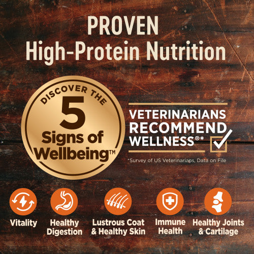 Wellness Core Large Breed Original Deboned Chicken, Chicken Meal, & Turkey Meal Recipe Grain-Free Dry Dog Food 24 lb