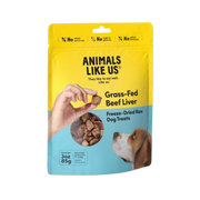Animals Like Us Freeze-Dried Grass-Fed Beef Liver Dog Treats 3 oz