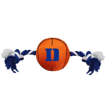 Pets First Duke Blue Devils Nylon Basketball Rope Dog Toy 12 in