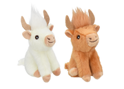 Multipet Highland Cow Cat Toy, Assorted 4 in