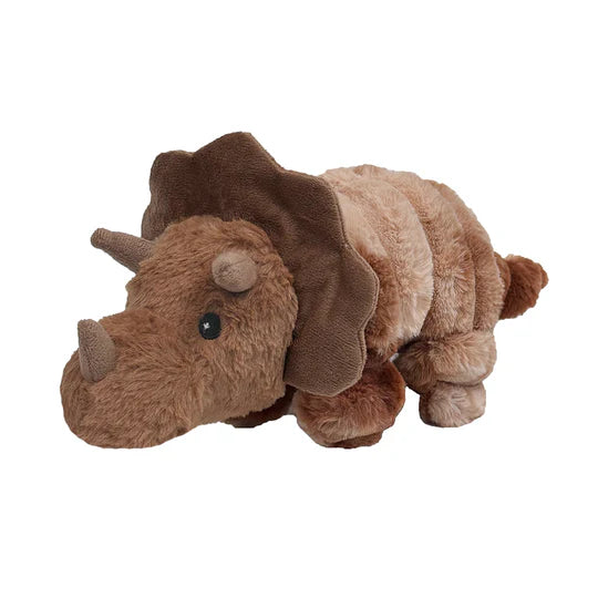 Petlou Dino Friends Triceratops Plush Dog Toy 26 in