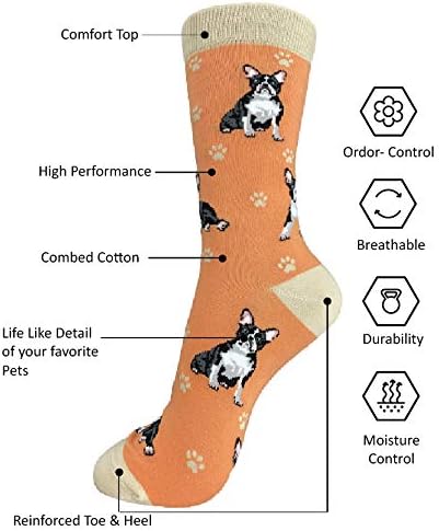 E & S Imports Pet Lover Socks Boston Terrier Dog, Unisex, One Size Fits Most