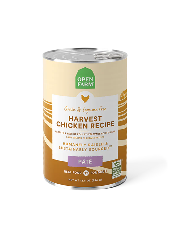 Open Farm Grain-Free Harvest Chicken Pate Recipe Canned Dog Food