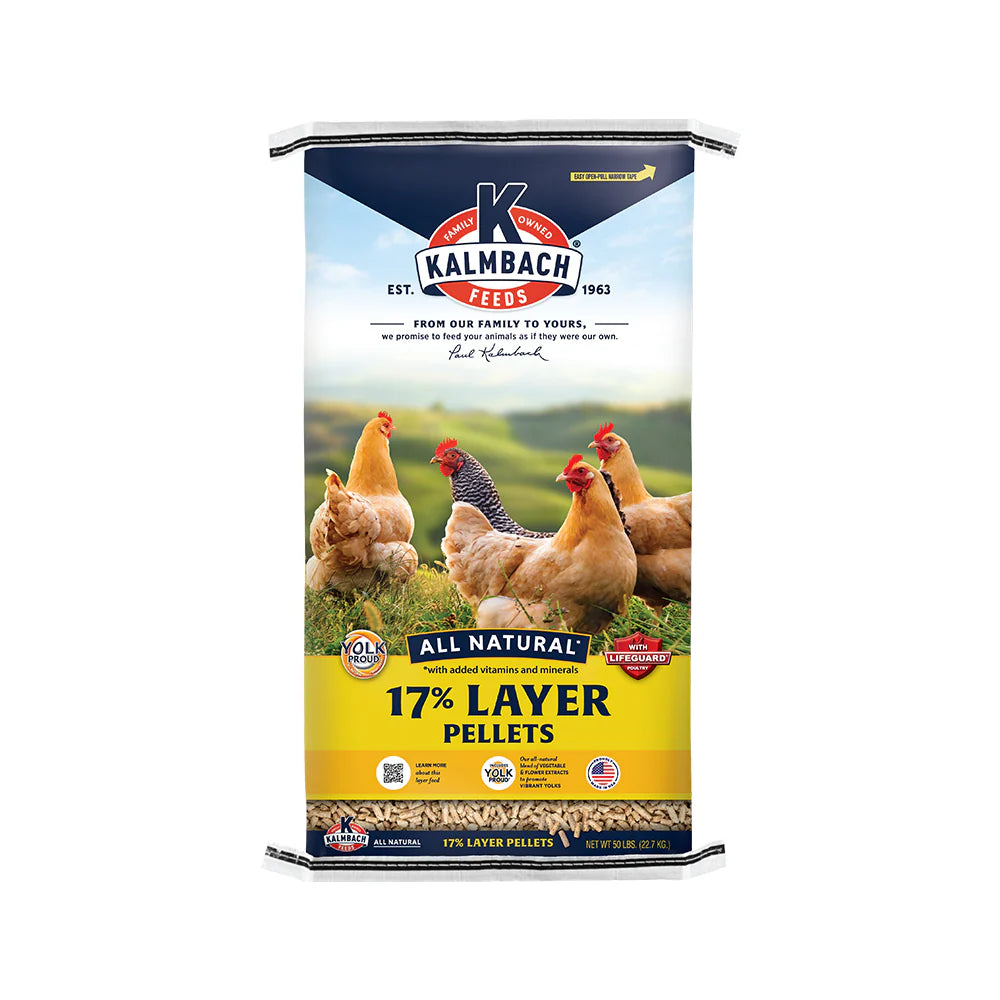 Kalmbach Feeds All Natural 17% Layer Pellets Chicken Feed