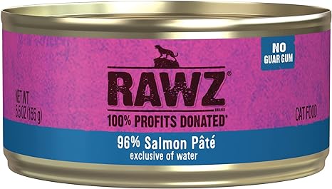 Rawz 96% Salmon Pate Canned Cat Food