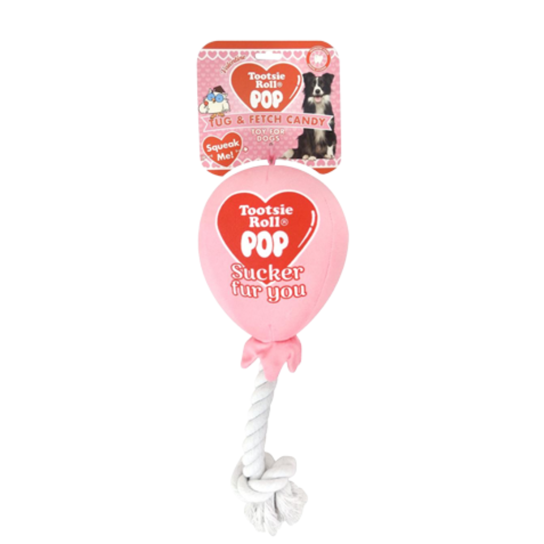 Charms Valentine's Day Tootsie Lollipop Rope Doy Toy