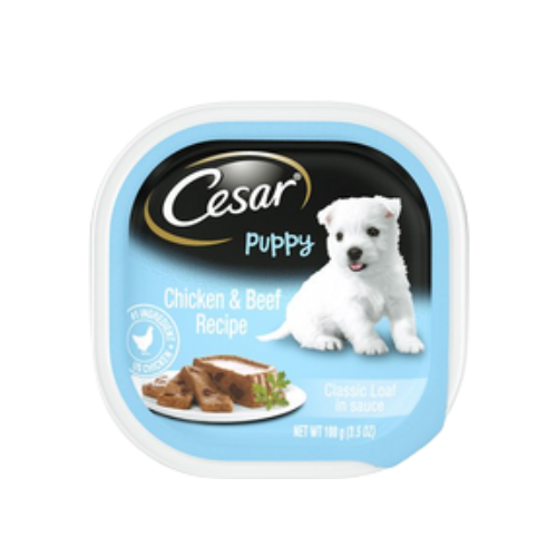 Cesar Cuisine Chicken & Beef Puppy Wet Moist Dog Food