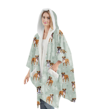 E & S Imports Boxer Snuggs Wraps Blanket Hoodie