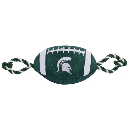 Pets First Michigan State Spartans Football Rope Dog Toy 15 in