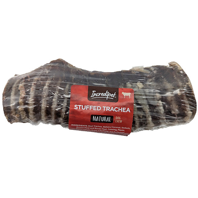 Incredipet Stuffed Beef Trachea Dog Chew 6 in