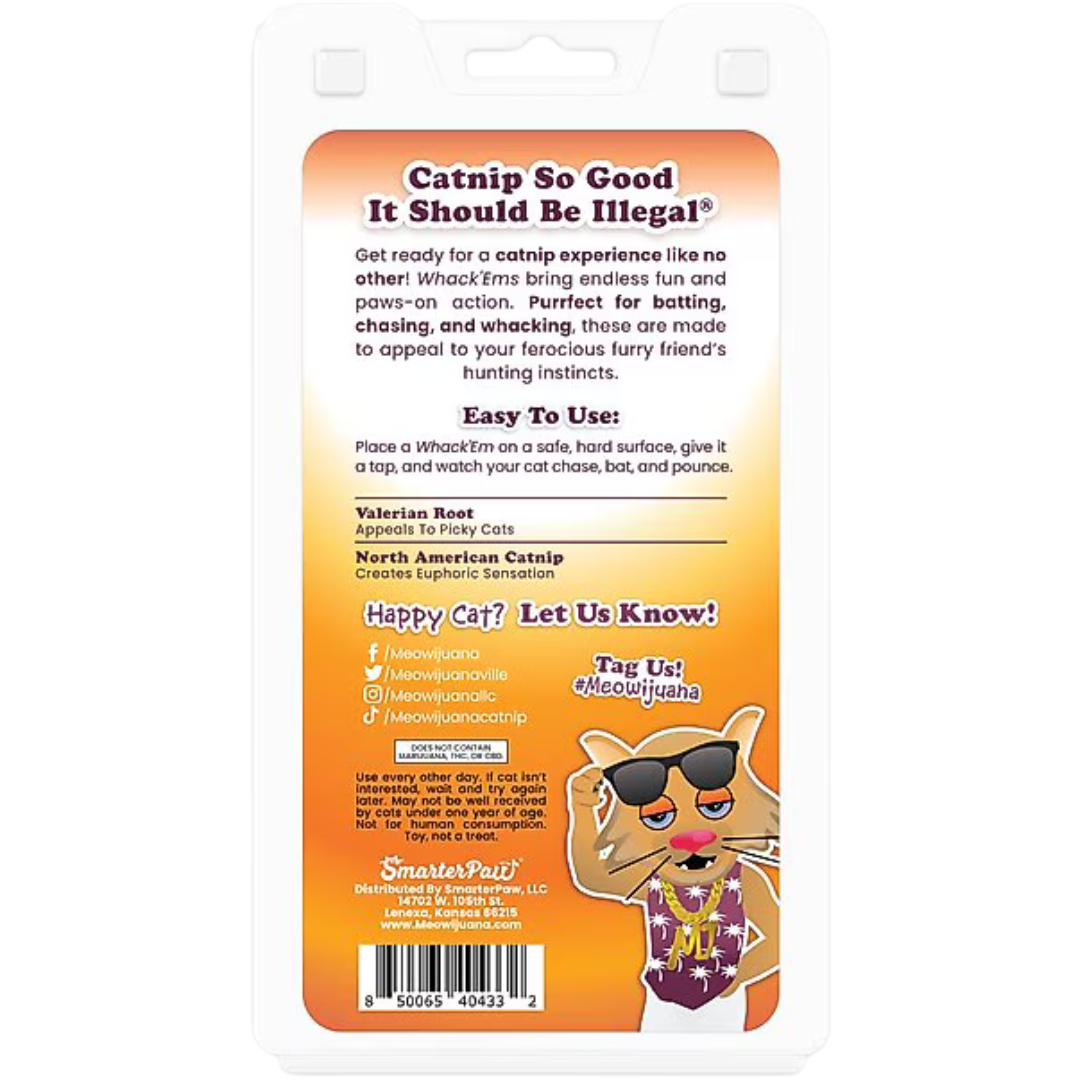 Meowijuana Kalico Kush Compressed Catnip Ball Toy Refill 2 pk