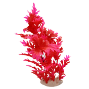 Incredipet Plastic Hygrophilia Aquarium Plant, Red 12 in