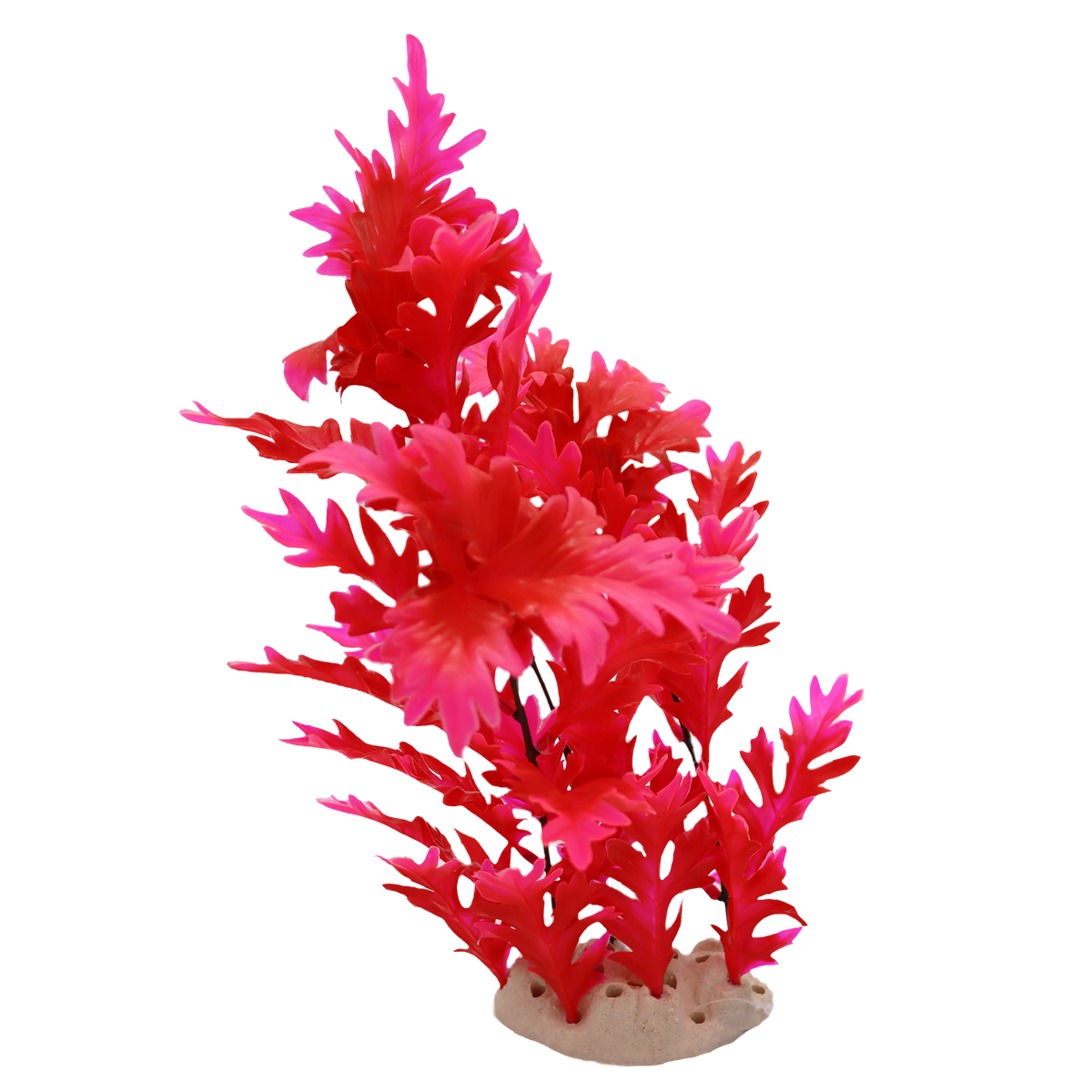 Incredipet Plastic Hygrophilia Aquarium Plant, Red 12 in