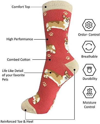 E & S Imports Pet Lover Socks Corgi Dog, Unisex, One Size Fits Most
