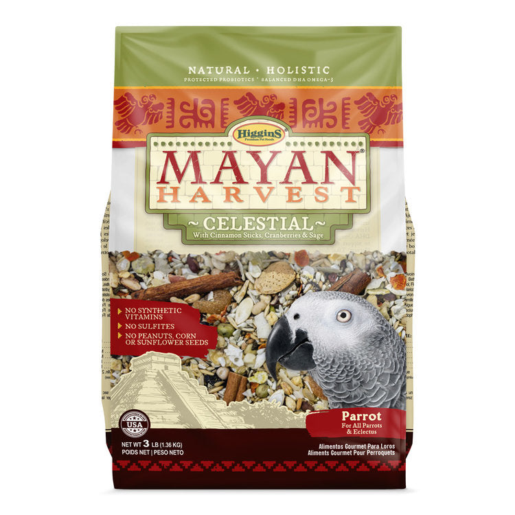 Higgins Mayan Harvest Celestial Diet for Parrots 3 lb