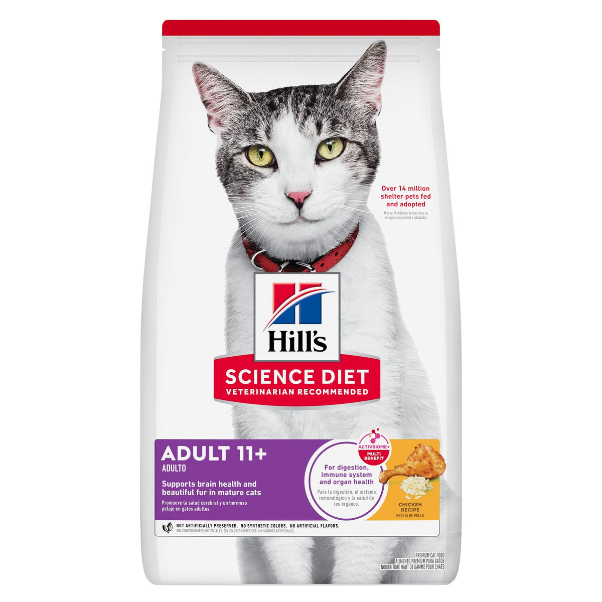 Hill's Science Diet Adult 11+ Chicken Recipe Dry Cat Food