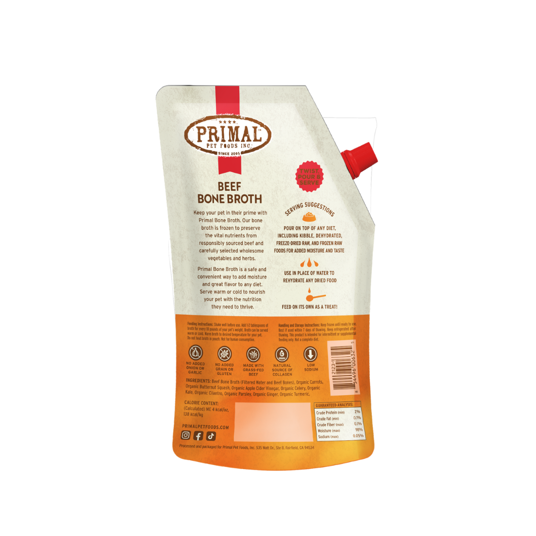 Primal Frozen Beef Bone Broth 20 oz