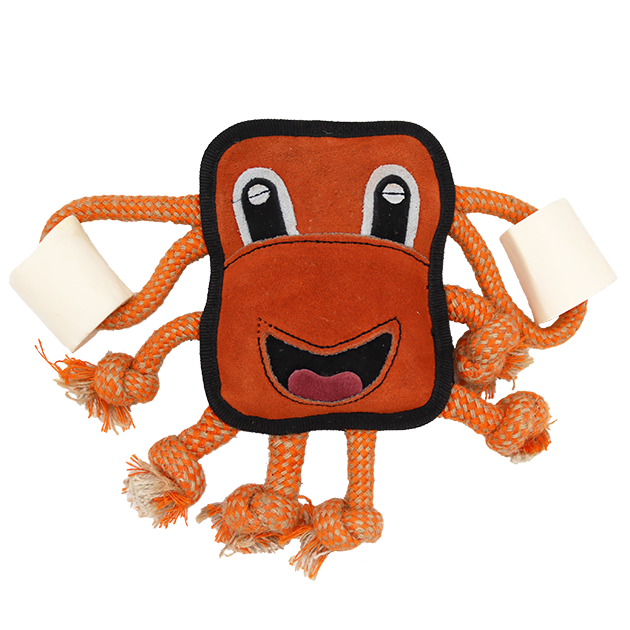Incredipet Retrieve & Chew Octopus with Natural Bone Dog Toy