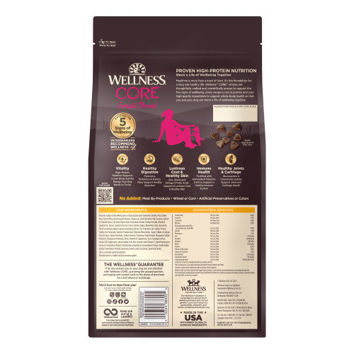 Wellness Core Small Breed Puppy Deboned Turkey, Turkey Meal, & Salmon Meal Recipe Grain-Free Dry Dog Food 4 lb