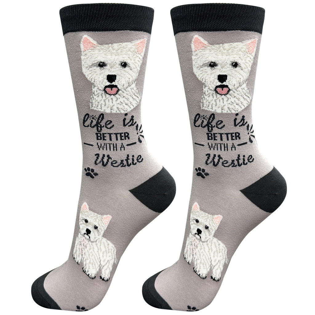 E & S Imports Life is Better With a Westie Socks