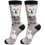 E & S Imports Life is Better With a Westie Socks