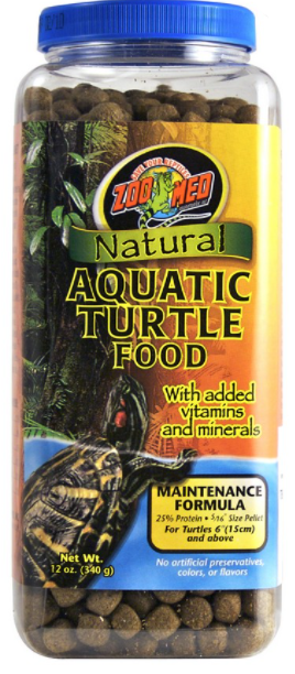 Zoo Med Natural Aquatic Maintenance Formula Turtle Food 12 oz