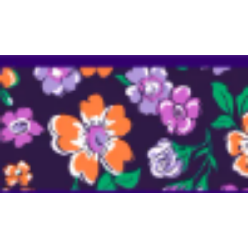 Coastal Pet Products Ribbon Designer Wrap Adjustable Dog Harness- Purple Sketched Floral