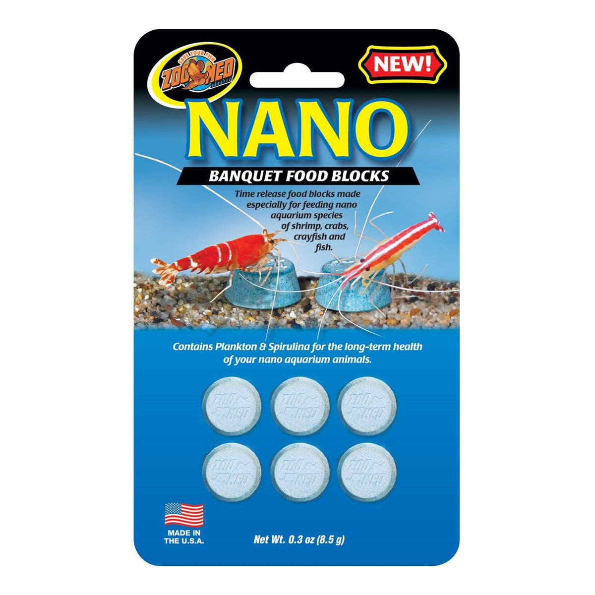 Zoo Med Nano Banquet Food Block 6 pk