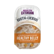 Health Extension Broth-Licious Chicken & Pumpkin Recipe Healthy Belly in Chicken Bone Broth Dog Food