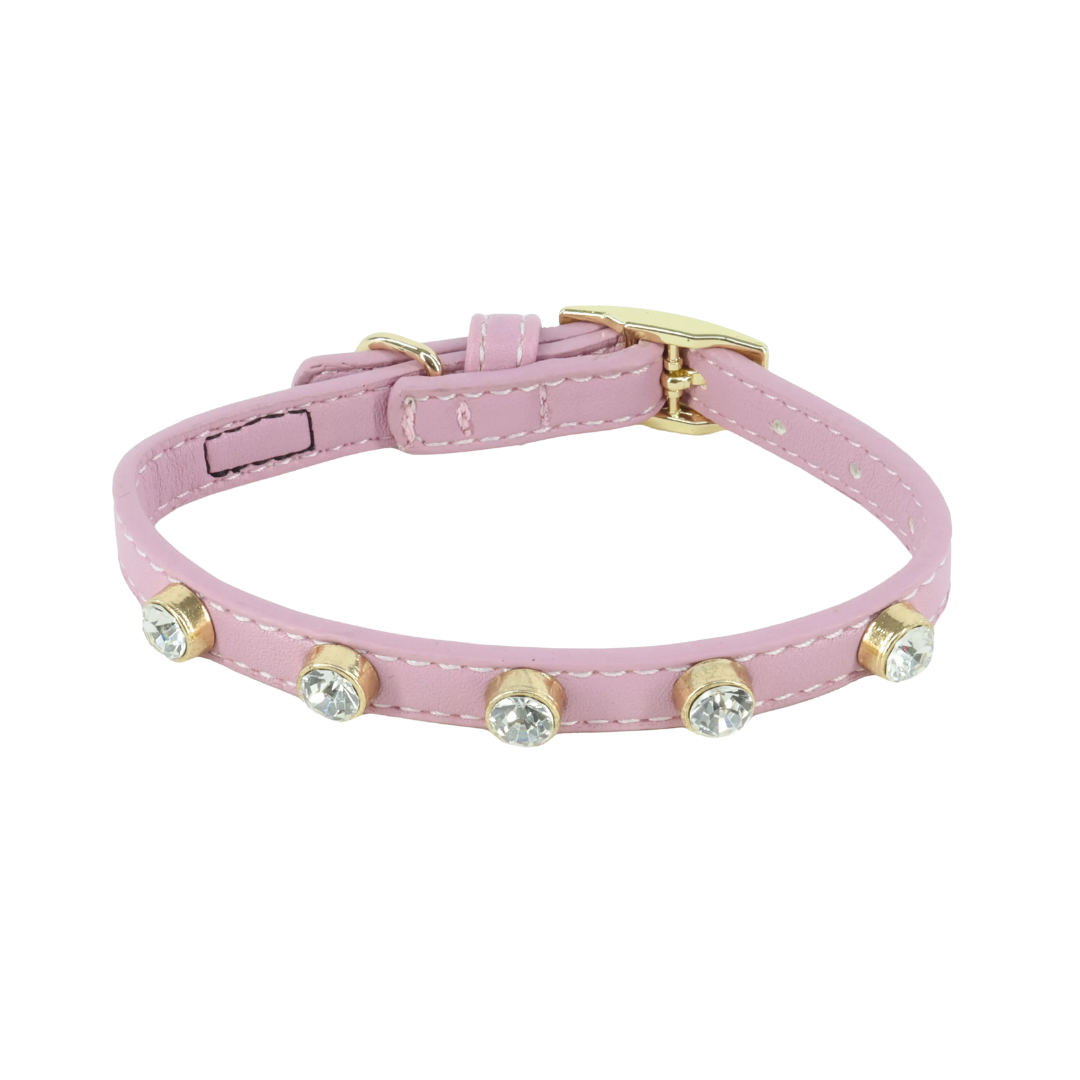 Coastal Pet Products Li'l Pals Posh B'Dazzled Jeweled Dog Collar- Lilac