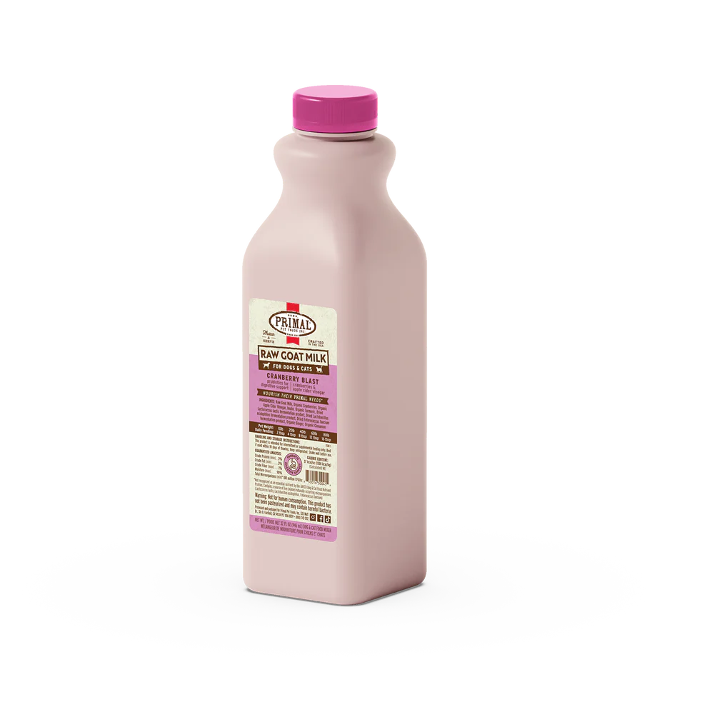 Primal Raw Frozen Cranberry Goat Milk 32 oz