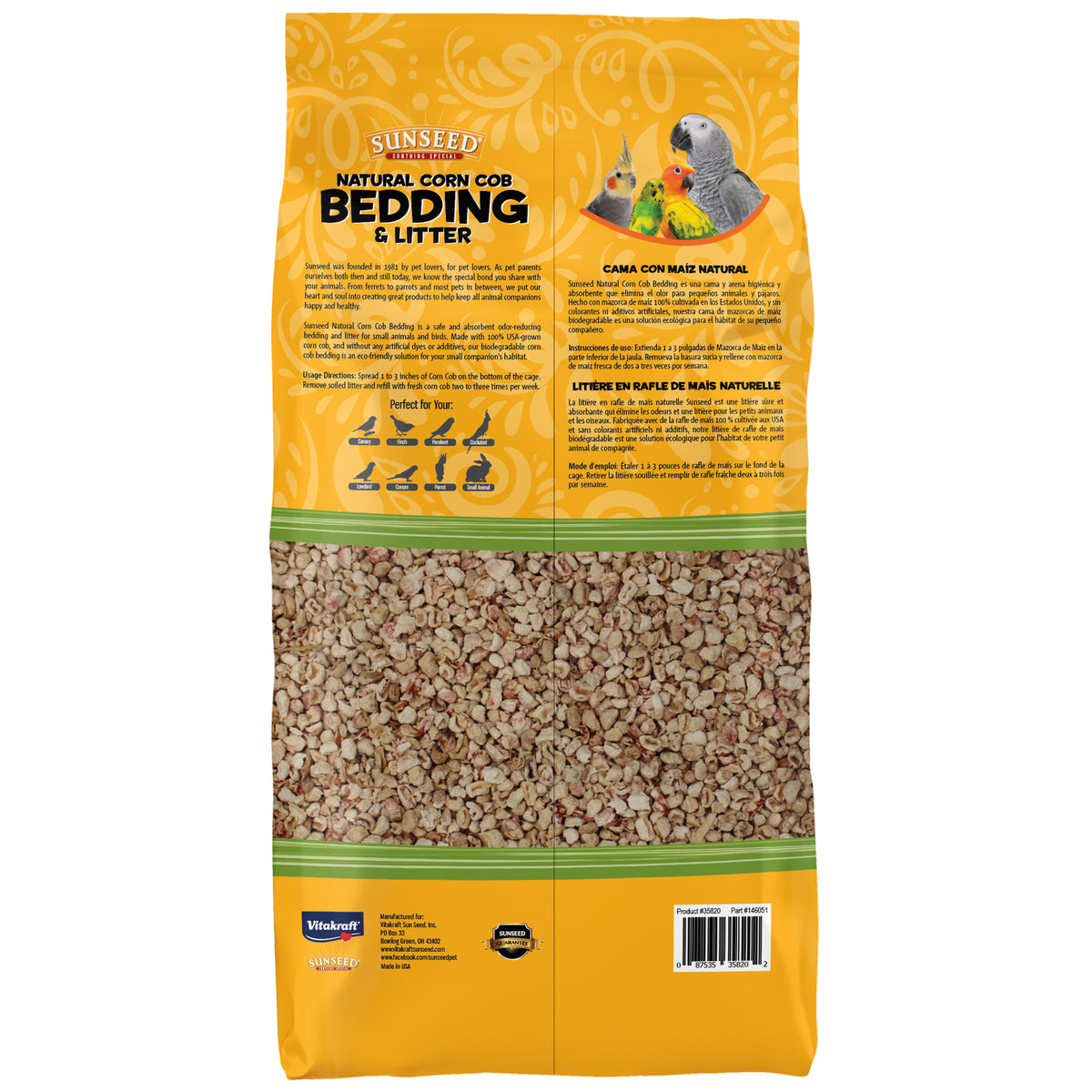 Sunseed Cob Bedding