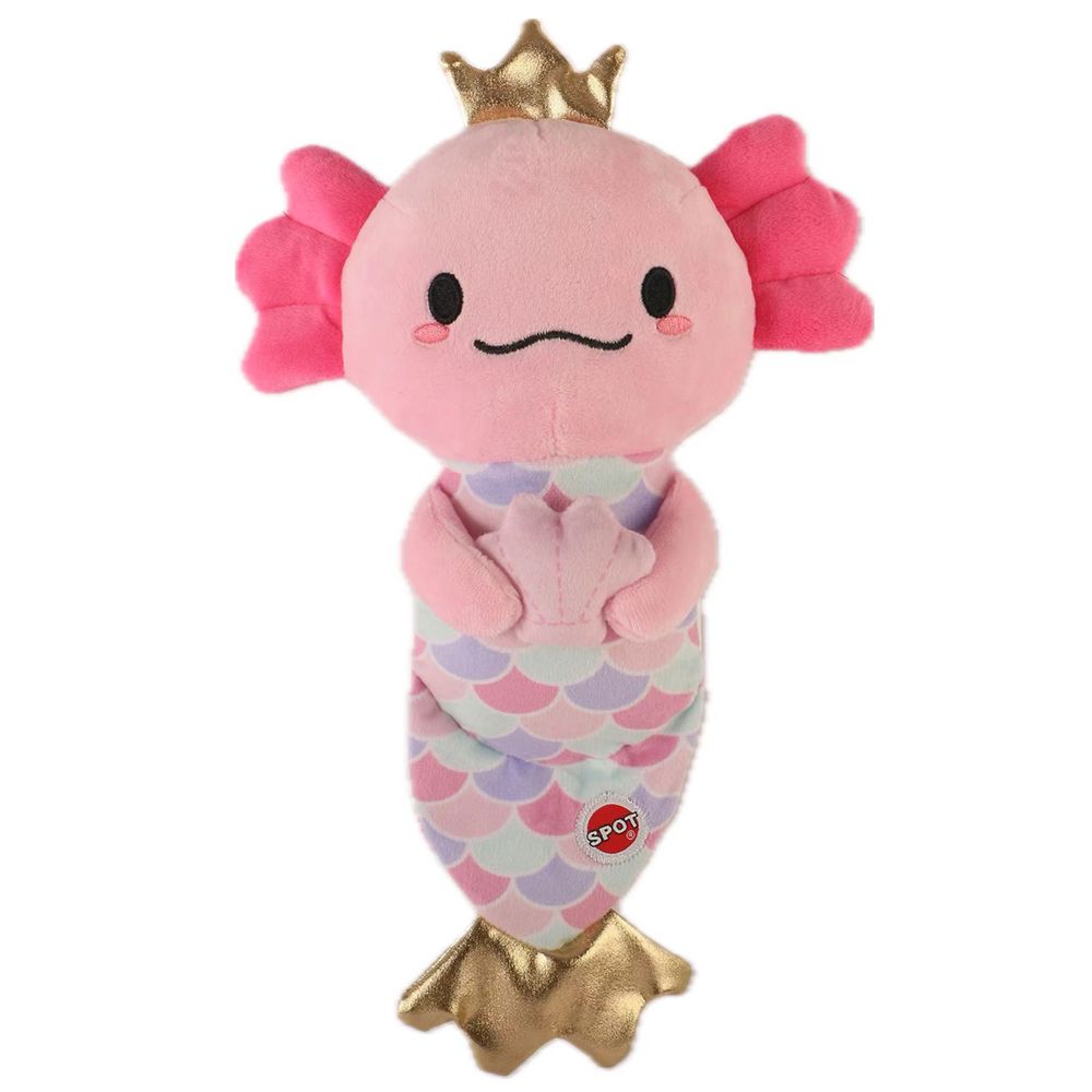 Spot Axolotl Mermaid Plush Dog Toy 10 in