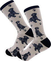 E & S Imports Pet Lover Socks Black Labrador Dog, Unisex, One Size Fits Most