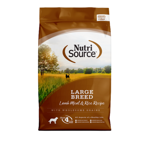 Nutrisource Lamb & Rice Large Breed Adult Dry Dog Food 26 lb