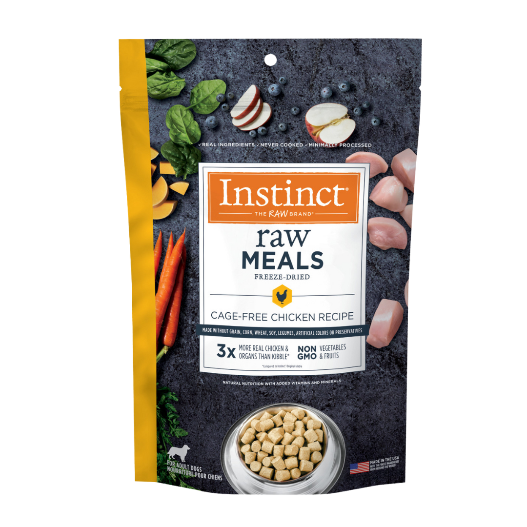 Instinct Freeze-Dried Raw Meals Cage-Free Chicken Recipe Grain-Free Dog Food 25 oz
