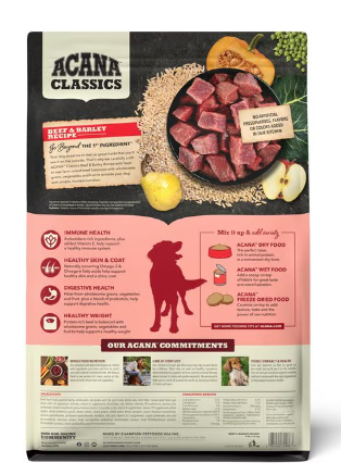 Acana Classics Beef & Barley Recipe Dry Dog Food
